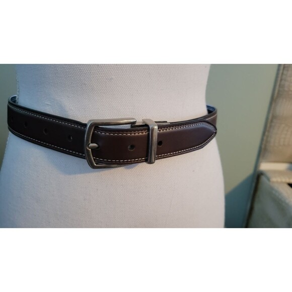 Reversible and Shortenable Leather Belt - Tommy Hilfiger Sz M - Picture 2 of 4